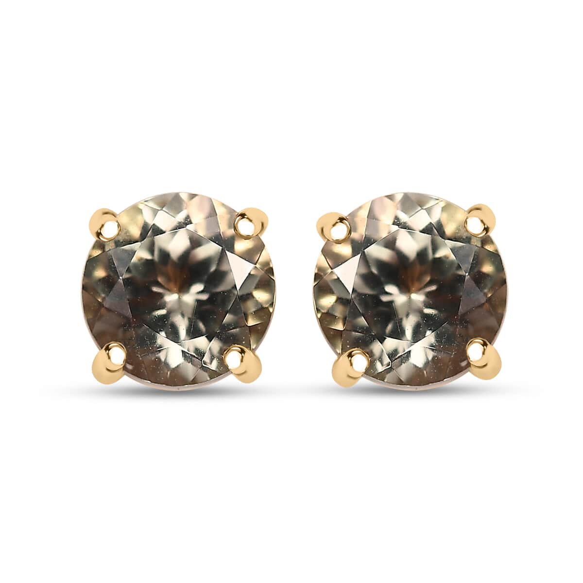 AAA Turkizit Ohrringe 417 Gold ca. 1,60 ct.
