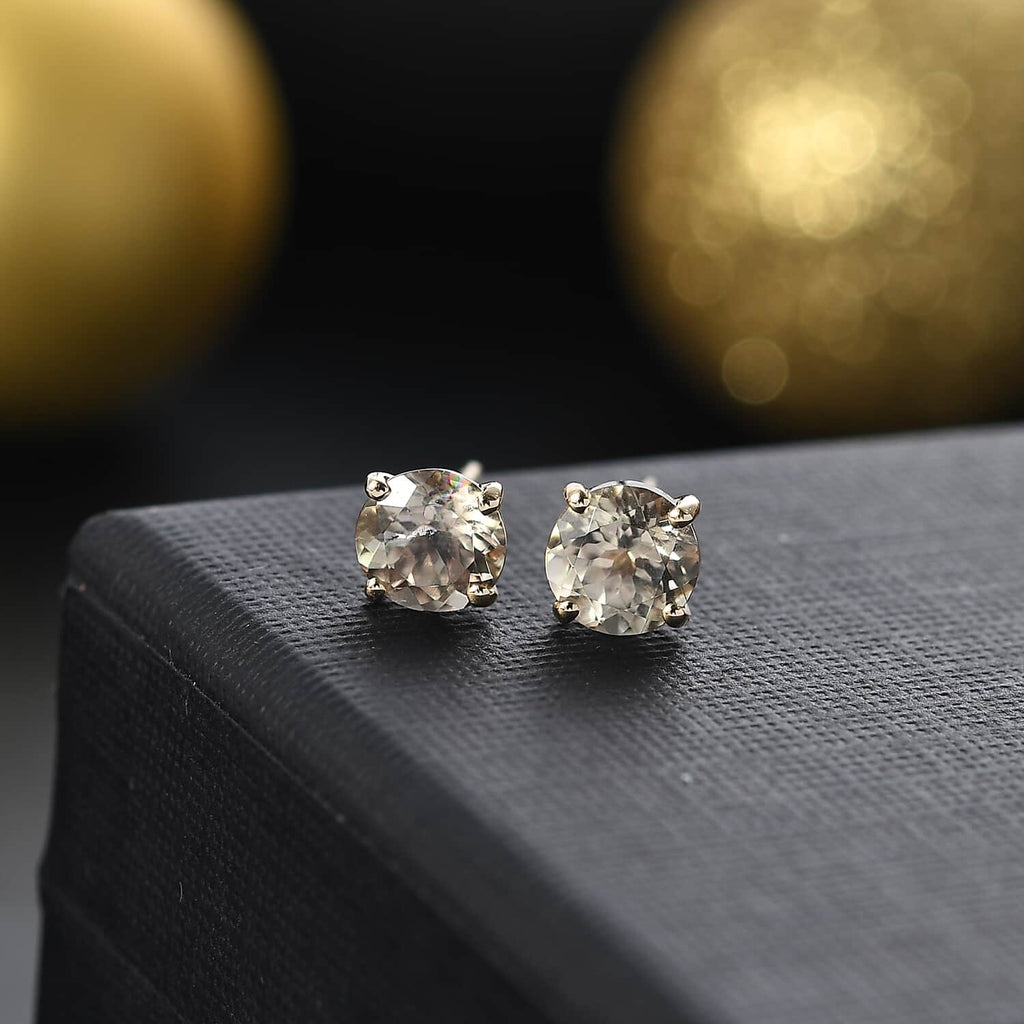 AAA Turkizit Ohrringe 417 Gold ca. 1,60 ct.