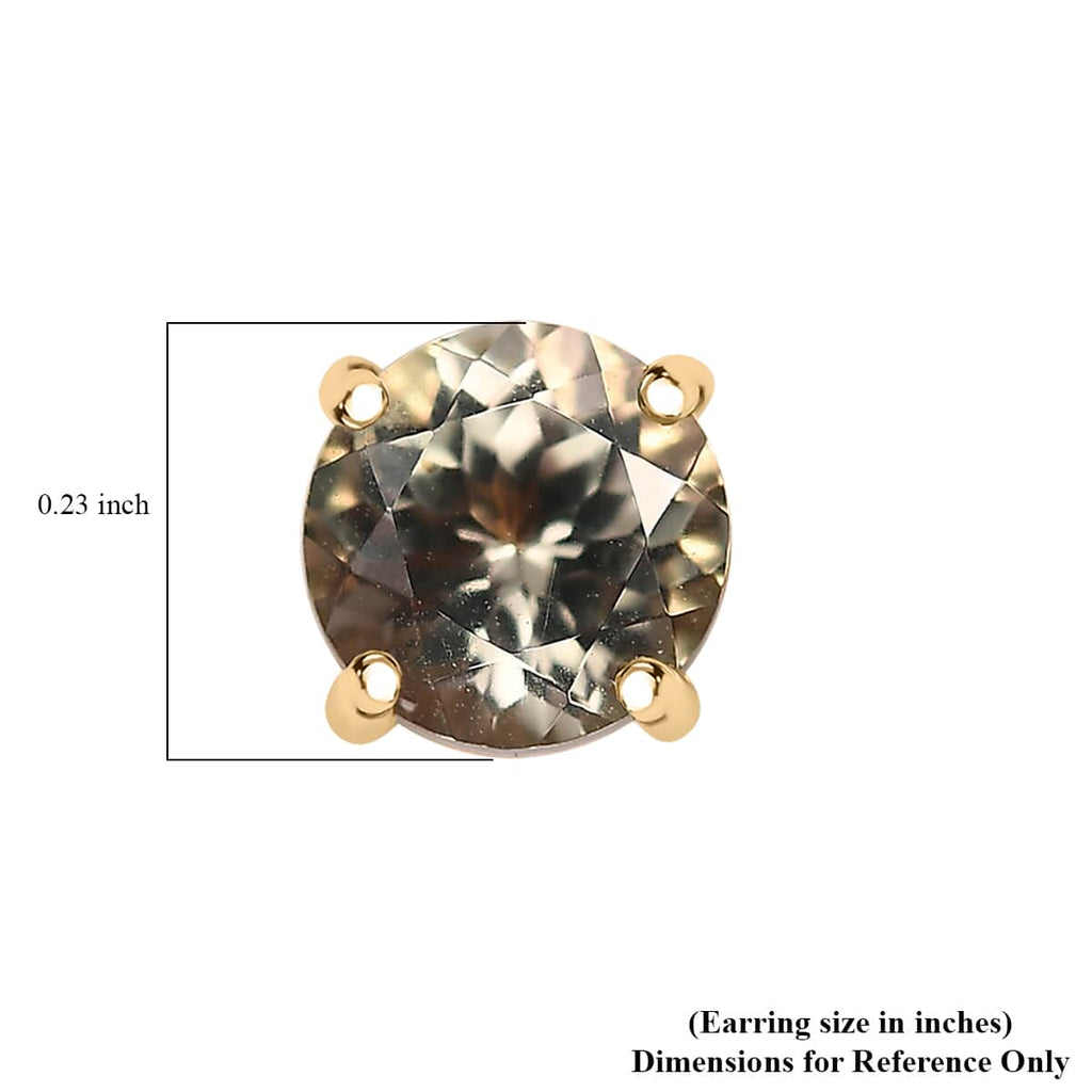AAA Turkizit Ohrringe 417 Gold ca. 1,60 ct.