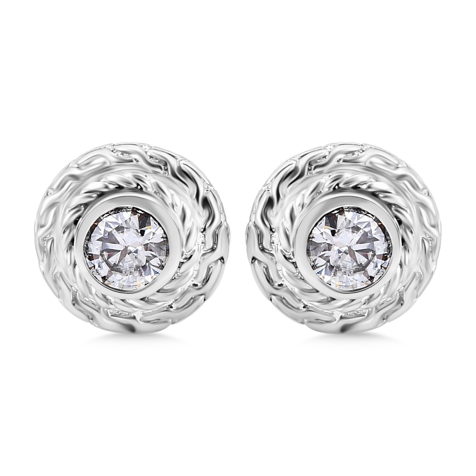 Moissanit Ohrringe 925 Silber ca. 1,51 ct.