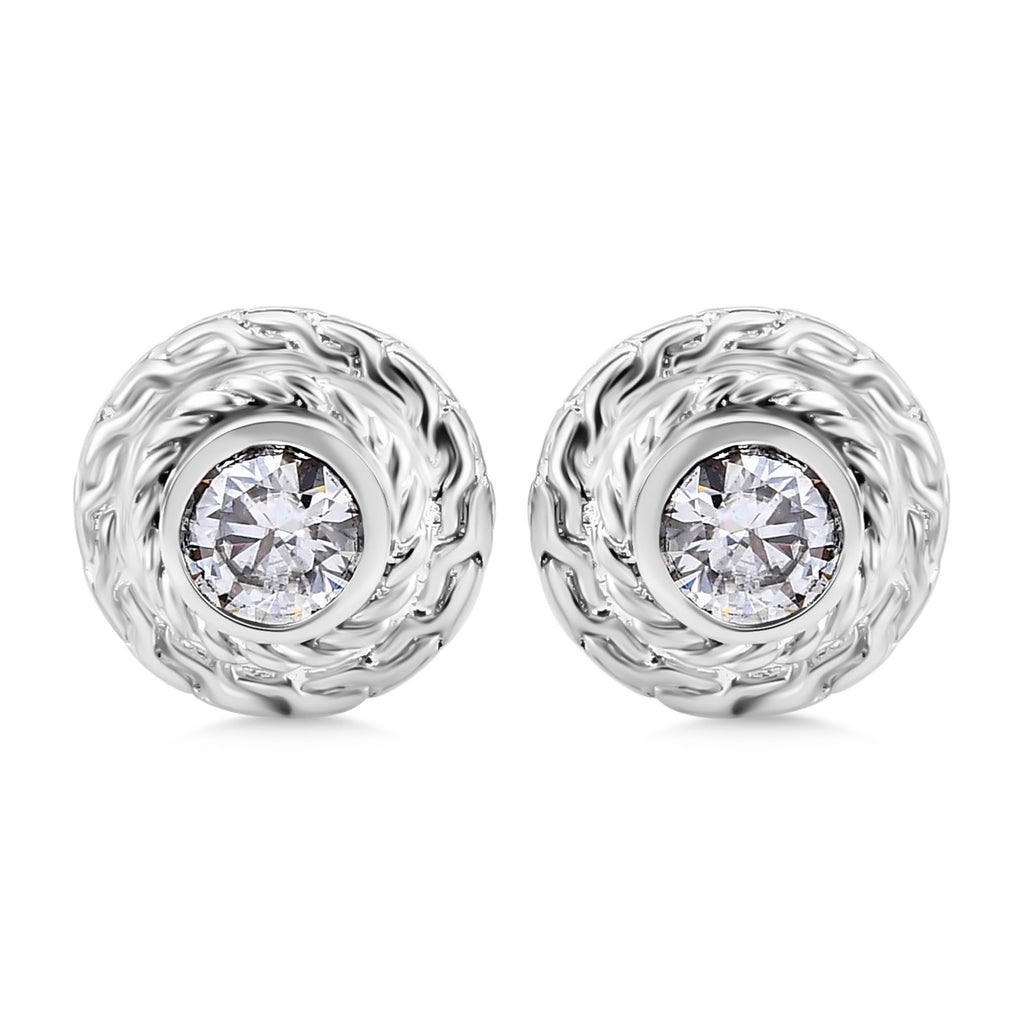 Moissanit Ohrringe 925 Silber ca. 1,51 ct.
