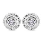 Moissanit Ohrringe 925 Silber ca. 1,51 ct.