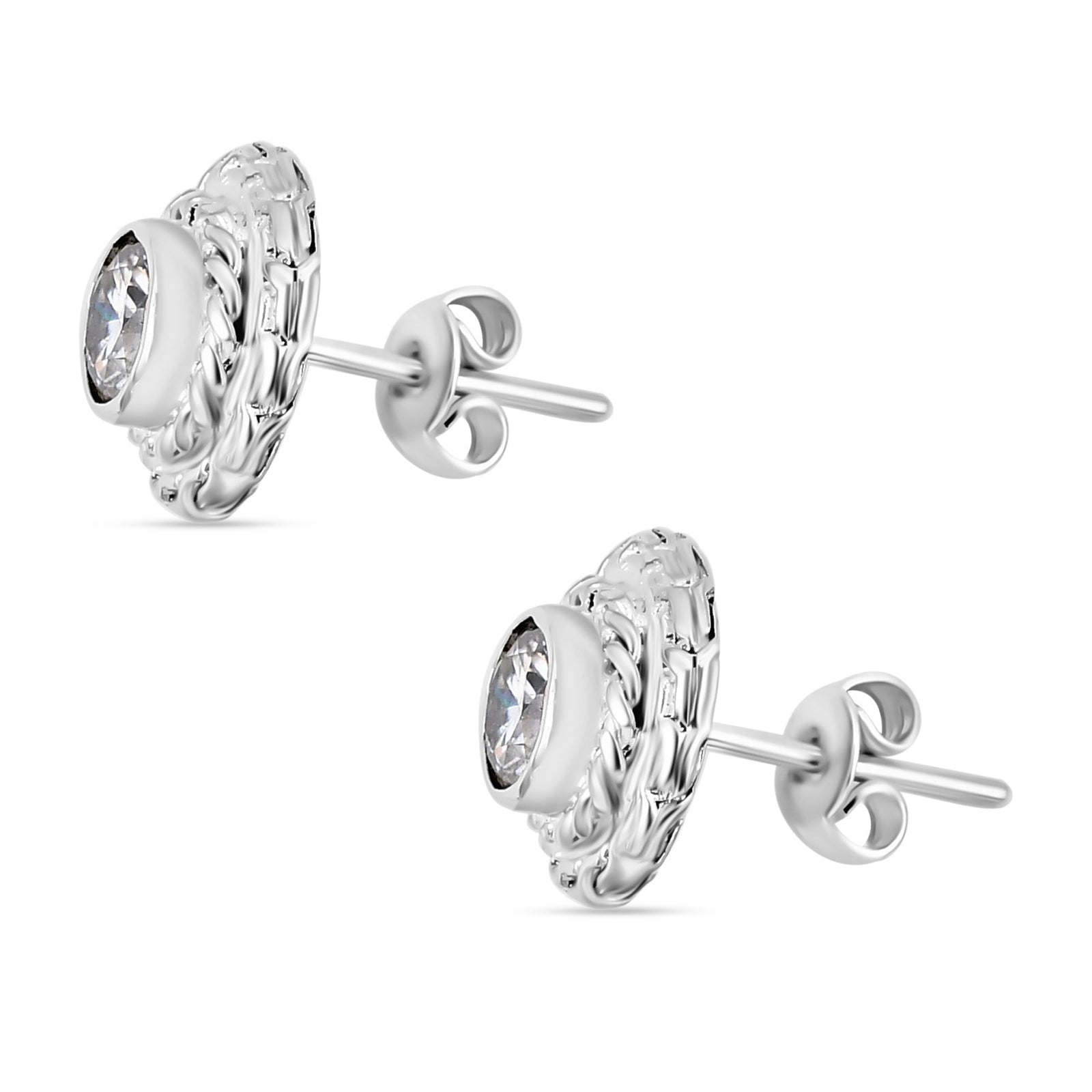 Moissanit Ohrringe 925 Silber ca. 1,51 ct.