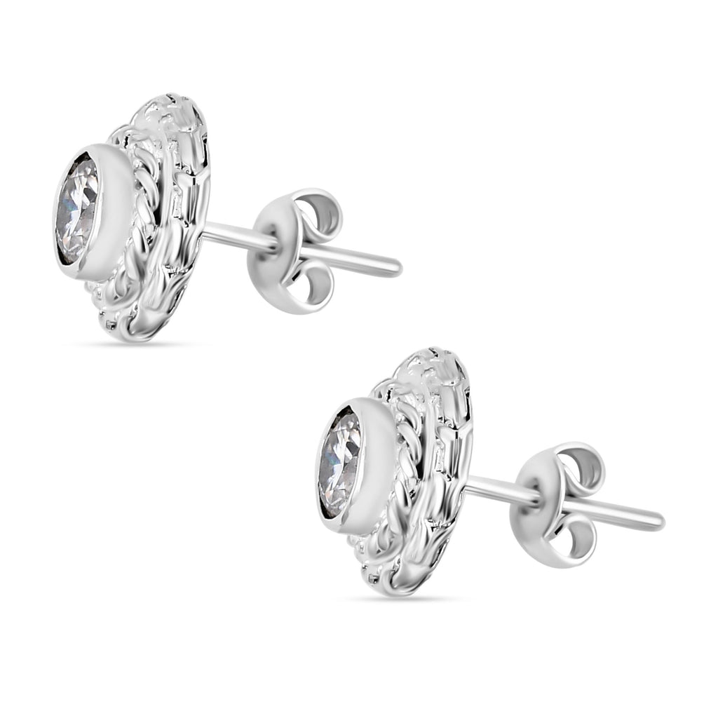 Moissanit Ohrringe 925 Silber ca. 1,51 ct.