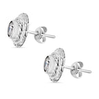 Moissanit Ohrringe 925 Silber ca. 1,51 ct.