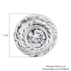 Moissanit Ohrringe 925 Silber ca. 1,51 ct.