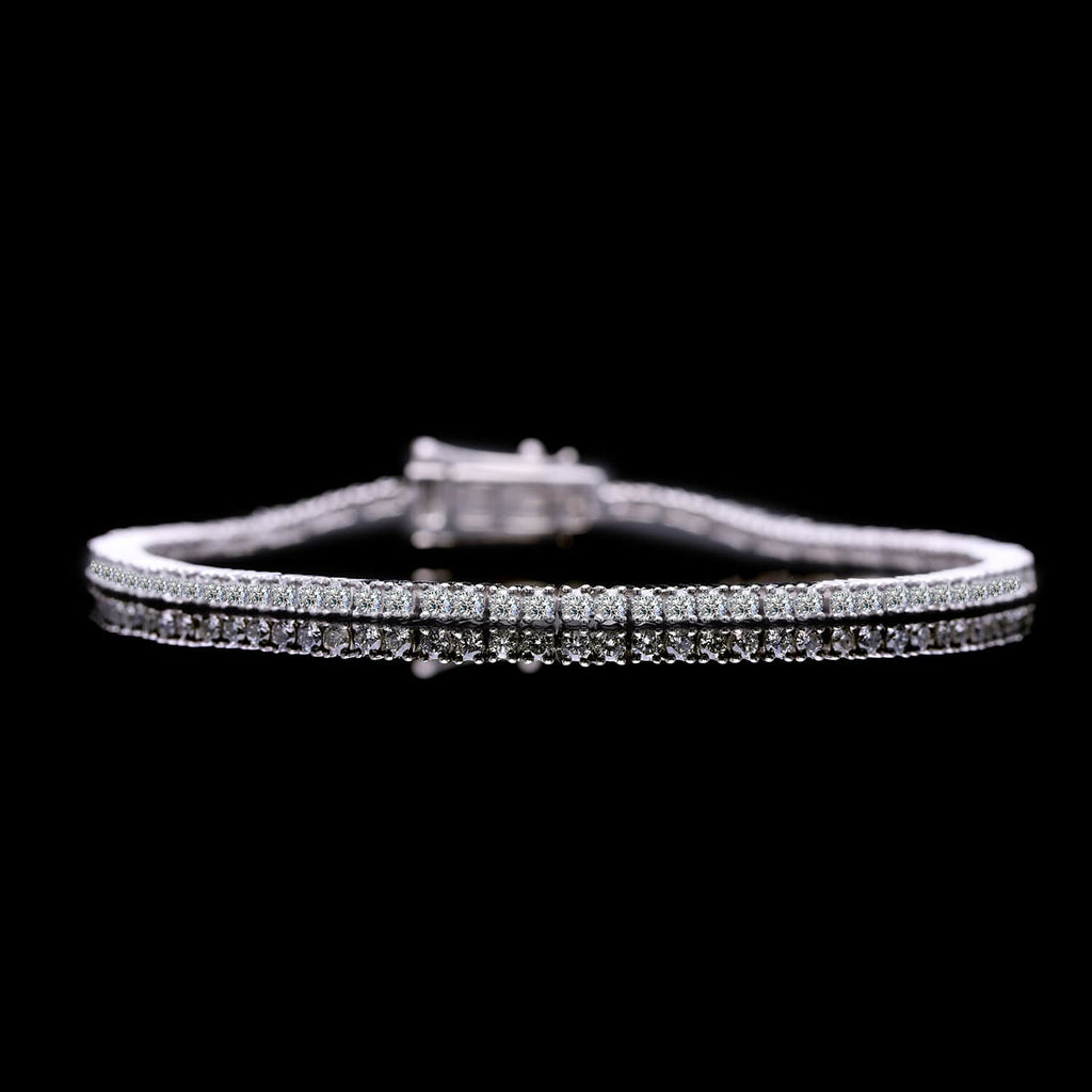 Lab Grown Diamant VS Armband ca. 19 cm 585 Gold ca. 5,03 ct.