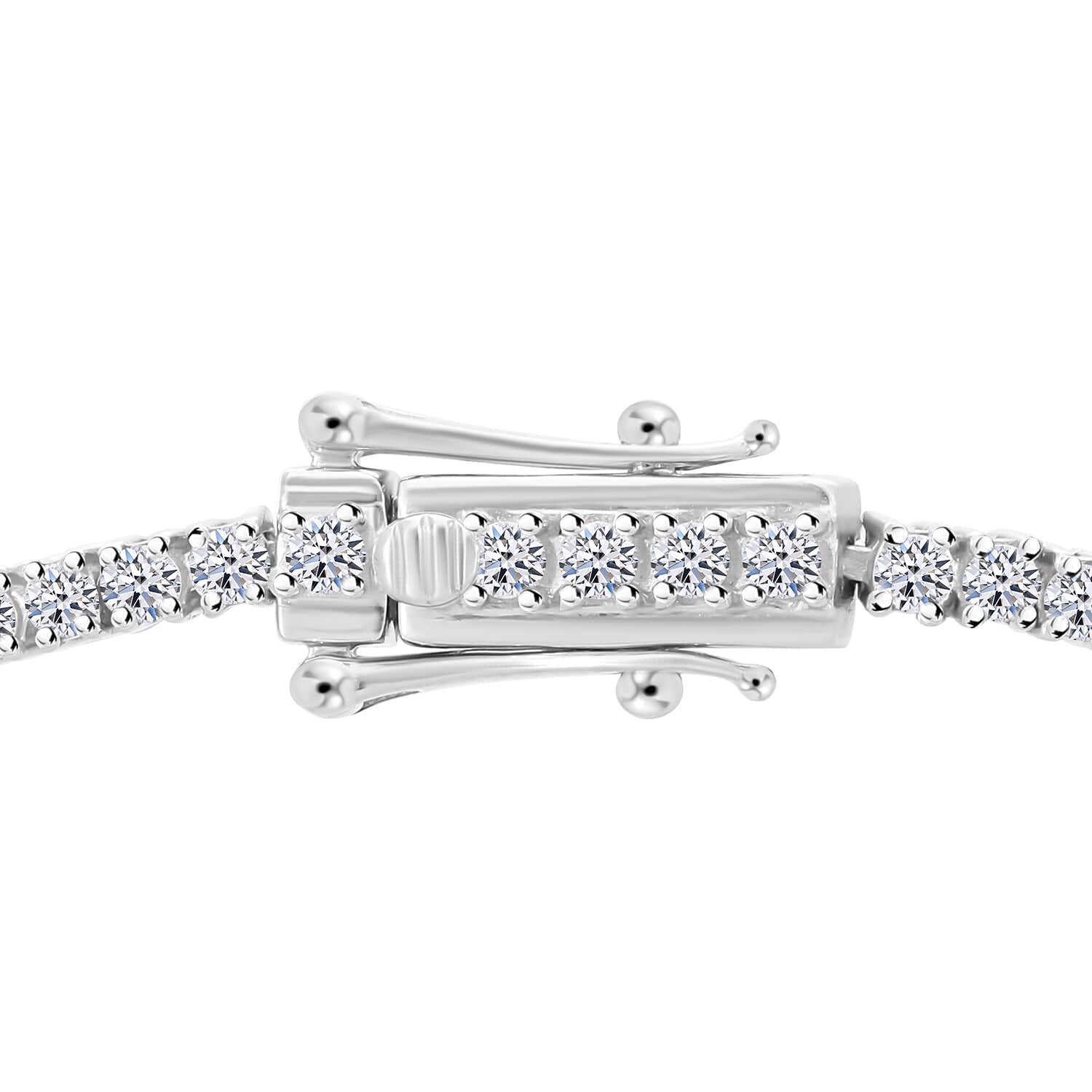Lab Grown Diamant VS Armband ca. 19 cm 585 Gold ca. 5,03 ct.