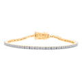 LUXURIANT SGL zertifiziertes VS-EF Labor Diamant Armband in 585 Gelbgold, 19cm - 5 ct.