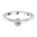 LUXURIANT DIAMOND - Lab Grown Diamant VS-EF Ring 925 Silber rhodiniert (Größe 18.00) ca. 0.25 ct