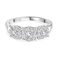 LUXURIANT DIAMOND - Lab Grown Diamant VS SGL zertifiziert Ring 925 Silber rhodiniert (Größe 17.00) ca. 1.00 ct