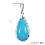 SEHR SELTENER AA Amerikanischer natürlicher Sleeping Beauty Türkis Anhänger, 925 Silber rhodiniert ca. 6.53 ct
