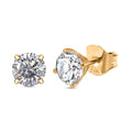 J Francis gefertigt mit SWAROVSKI Zirkonia Ohrringe 925 Silber vergoldet