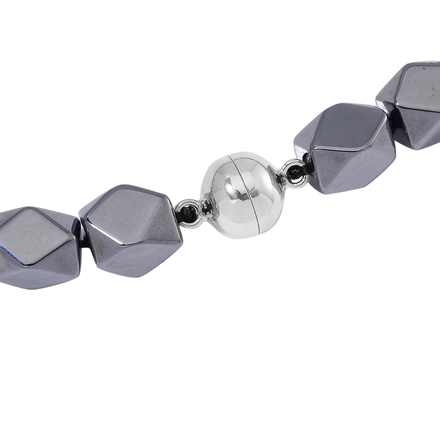 Grüne Jade, Terahertz Halskette ca. 50 cm 925 Silber rhodiniert ca. 315.00 ct