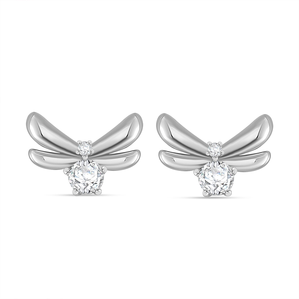 Moissanit Ohrringe 925 Silber rhodiniert ca. 0.86 ct