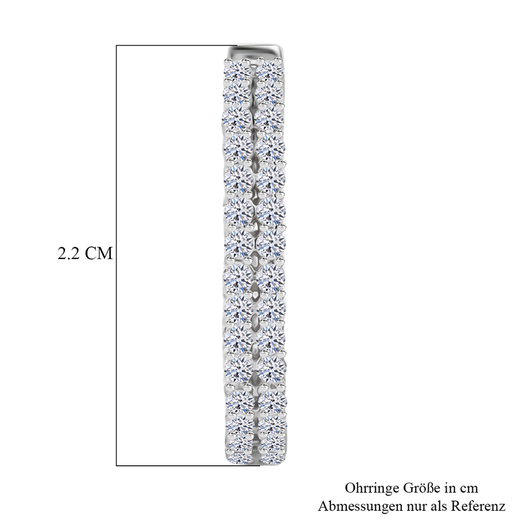 LUXURIANT DIAMOND - Lab Grown Diamant SI-GH Ohrringe 925 Silber ca. 1.50 ct