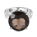 Rauchquarz Ring Edelstahl (Größe 16.00) ca. 8,66 ct