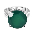 Verde Onyx Ring 316L Edelstahl (Größe 19.00) ca. 7.74 ct