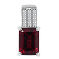 RHAPSODY AAAA Rubellit und VS Diamant Anhänger in 950 Platin - 1,86 ct.