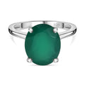 Verde Onyx Ring 925 Silber (Größe 16.00) ca. 4,42 ct