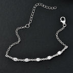 Moissanit Armband ca. 18 cm 925 Silber rhodiniert ca. 1.13 ct