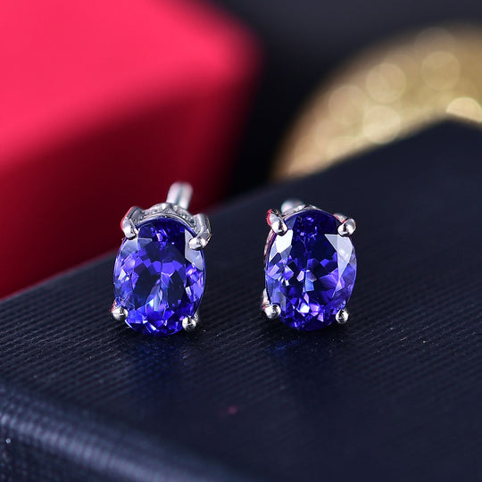 Rhapsody AAAA Tansanit Ohrringe 950 Platin ca. 2,33 ct.