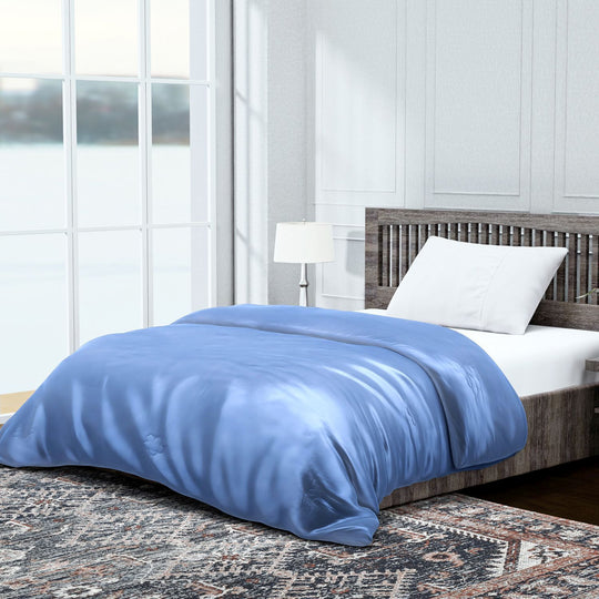 Bambus-Bettdecke mit Steppung, temperaturausgleichend, hypoallergen, mit 100?% Bambusfüllung, 135x200?cm, rosa