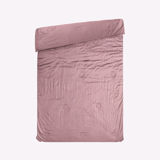 Bambus-Bettdecke mit Steppung, temperaturausgleichend, hypoallergen, mit 100?% Bambusfüllung, 135x200?cm, rosa