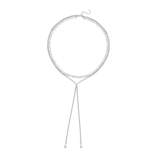 Kristall Y-Halskette, ca. 52 cm, goldfarben