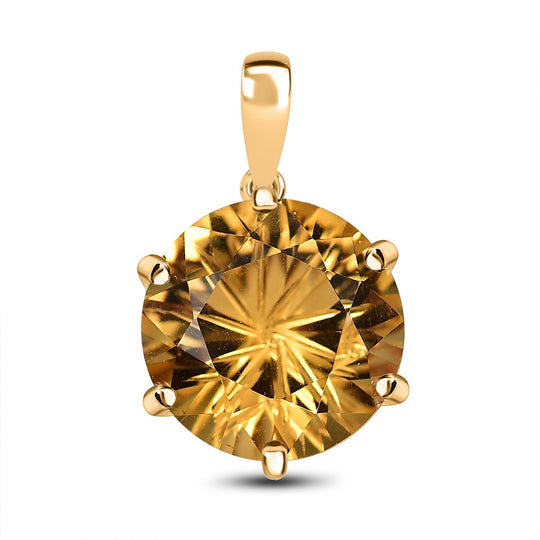 Rose De France Amethyst Anhänger 925 Silber 750 Gelbgold Vermeil ca. 9,51 ct.
