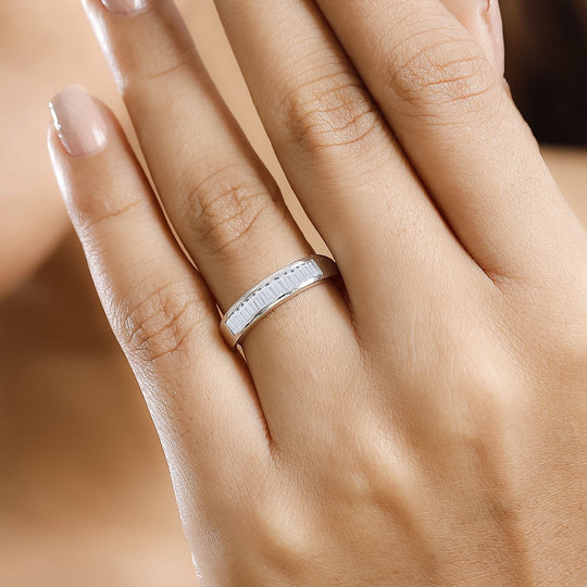 LUXURIANT DIAMOND - Lab Grown Diamant SI-GH SGL zertifiziert Ring 925 Silber rhodiniert (Größe 20.00) ca. 0.75 ct