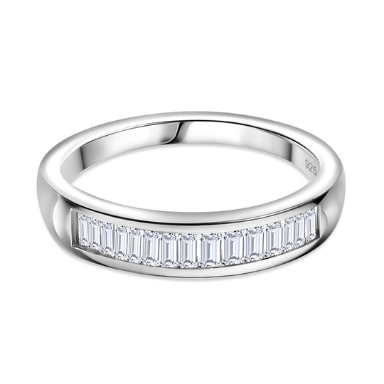LUXURIANT DIAMOND - Lab Grown Diamant SI-GH SGL zertifiziert Ring 925 Silber rhodiniert (Größe 20.00) ca. 0.75 ct