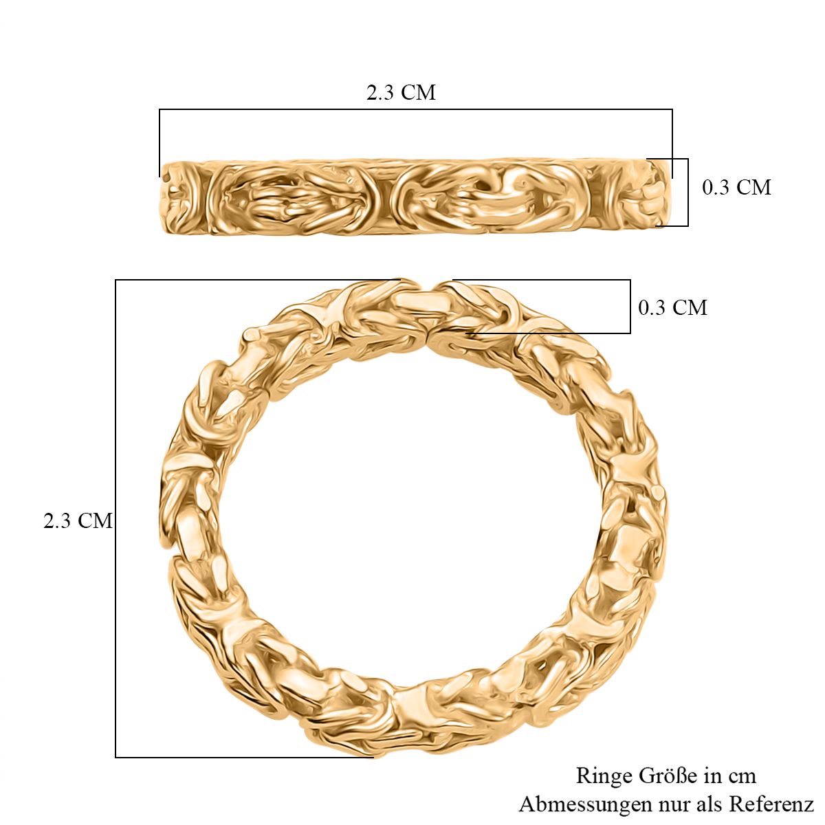 750 Gelbgold Vermeil