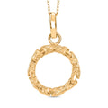 Lebenskreis Anhänger, 925 Silber 750 Gelbgold Vermeil
