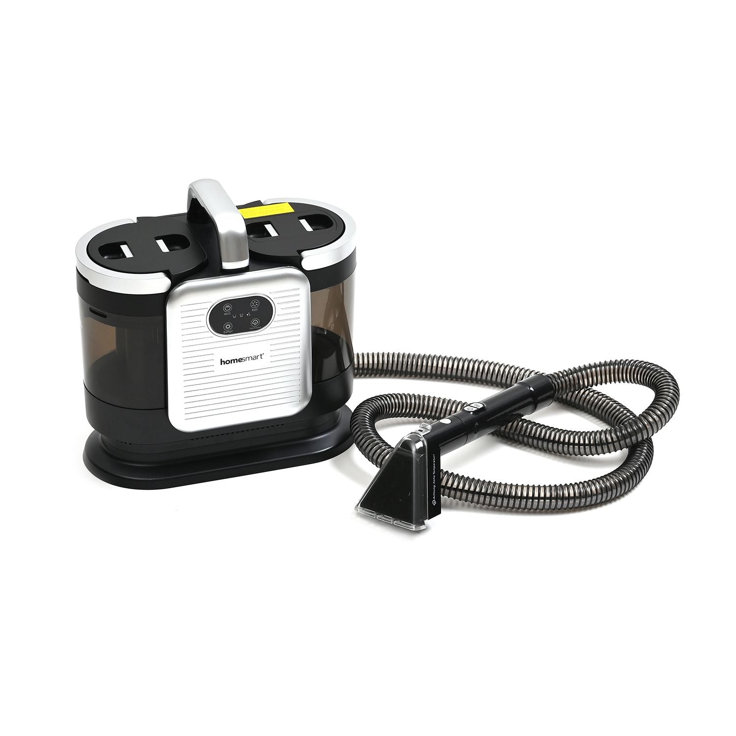 HOMESMART - Tragbarer Teppich- und Polsterreiniger mit starker Saugkraft, Selbstreinigung, 1,78 m Schlauch, 5 m Kabel - leise und effizient,  Größe 400x260x320 mm, Farbe Grau