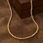 GORINI GIOIELLI - Diamantschliff Kugelkette, 585 Gold ca. 45 cm+ 2.5 cm Extender ca. 10,00g