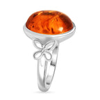 Bernstein Ring 925 Silber Flexibles