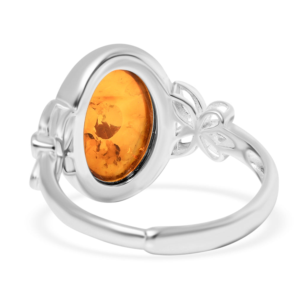 Bernstein Ring 925 Silber Flexibles