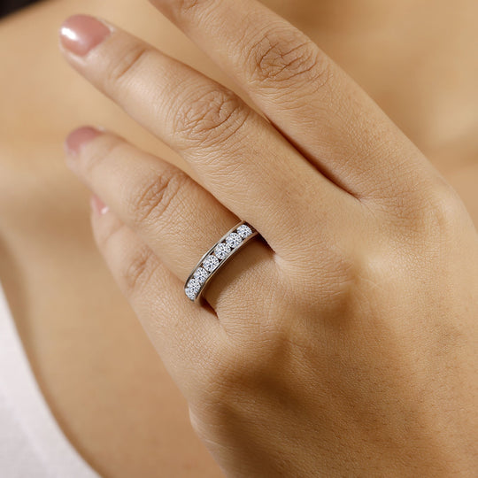 LUXURIANT DIAMOND - Lab Grown Diamant VS-EF SGL zertifiziert Ring 925 Silber rhodiniert ca. 1.50 ct
