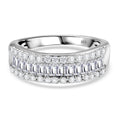 LUXURIANT DIAMOND - Lab Grown Diamant SI-GH SGL zertifiziert Ring 925 Silber rhodiniert (Größe 20.00) ca. 1.00 ct