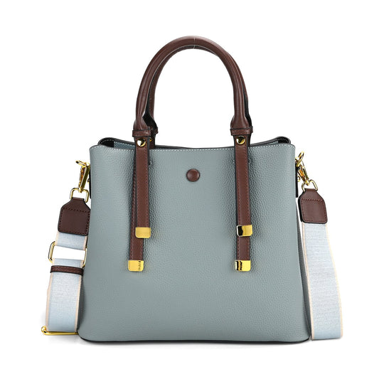 Echtes Leder - Vielseitige Tasche mit abnehmbarem Schulterriemen, 30x14x24 cm, Rosa