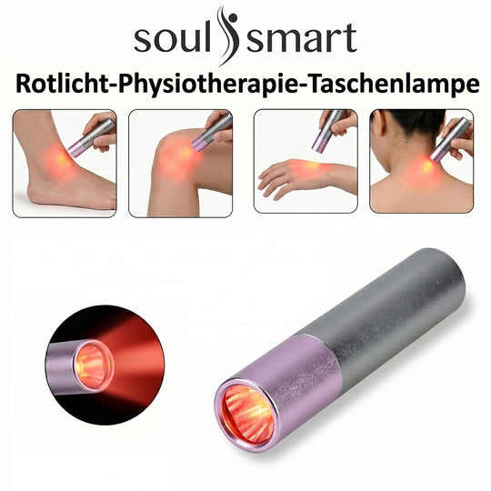SOULSMART - Terralicht - Rotlichttherapie zur Schmerzlinderung, inkl. 2 wiederaufladbare Batterien
