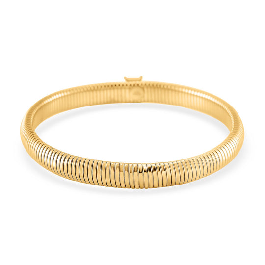 Schwarzes Kristall Armband, flexibel (ca. 18-19 cm), 316L Edelstahl, goldfarben
