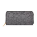 Brieftasche mit Renaissance-Prägung und RFID-Schutz, 20x10x3 cm, Grau