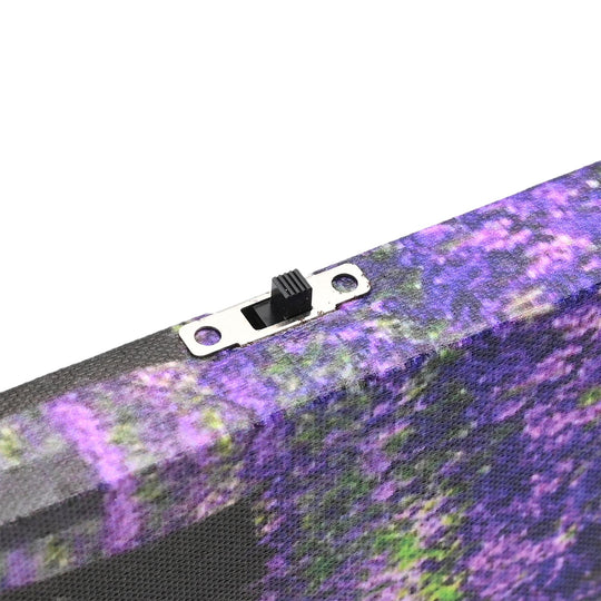 LED-Leinwandbild mit Strandterrasse, mit Lichteffekt, 30x40 cm
