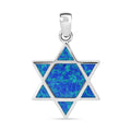 Simulierter blauer Opal Stern-Anhänger