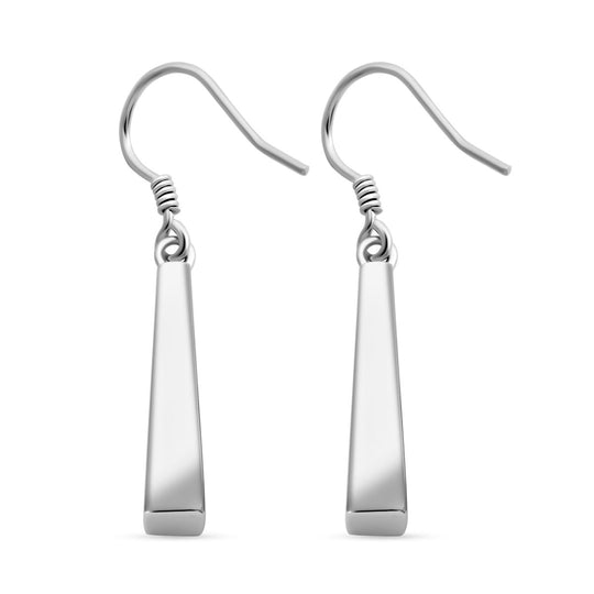 Simulierter Blauer Opal Ohrringe 925 Silber rhodiniert