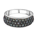 AA Alexandrit Ring 925 Silber rhodiniert (Größe 17.00) ca. 1,48 ct