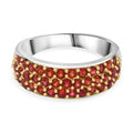 AA Roter Saphir Ring 925 Silber rhodiniert (Größe 19.00) ca. 1,48 ct