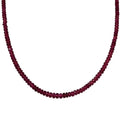 AAAA Rubellit Halskette ca. 45 cm 585 Gold ca. 57,00 ct.